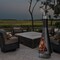 Gardenised 50-in. Black Outdoor Metal Wood Burning Chiminea, Patio Heater Fire Pit, w/Fire Pit Poker Handle QI004662 - alternate 6